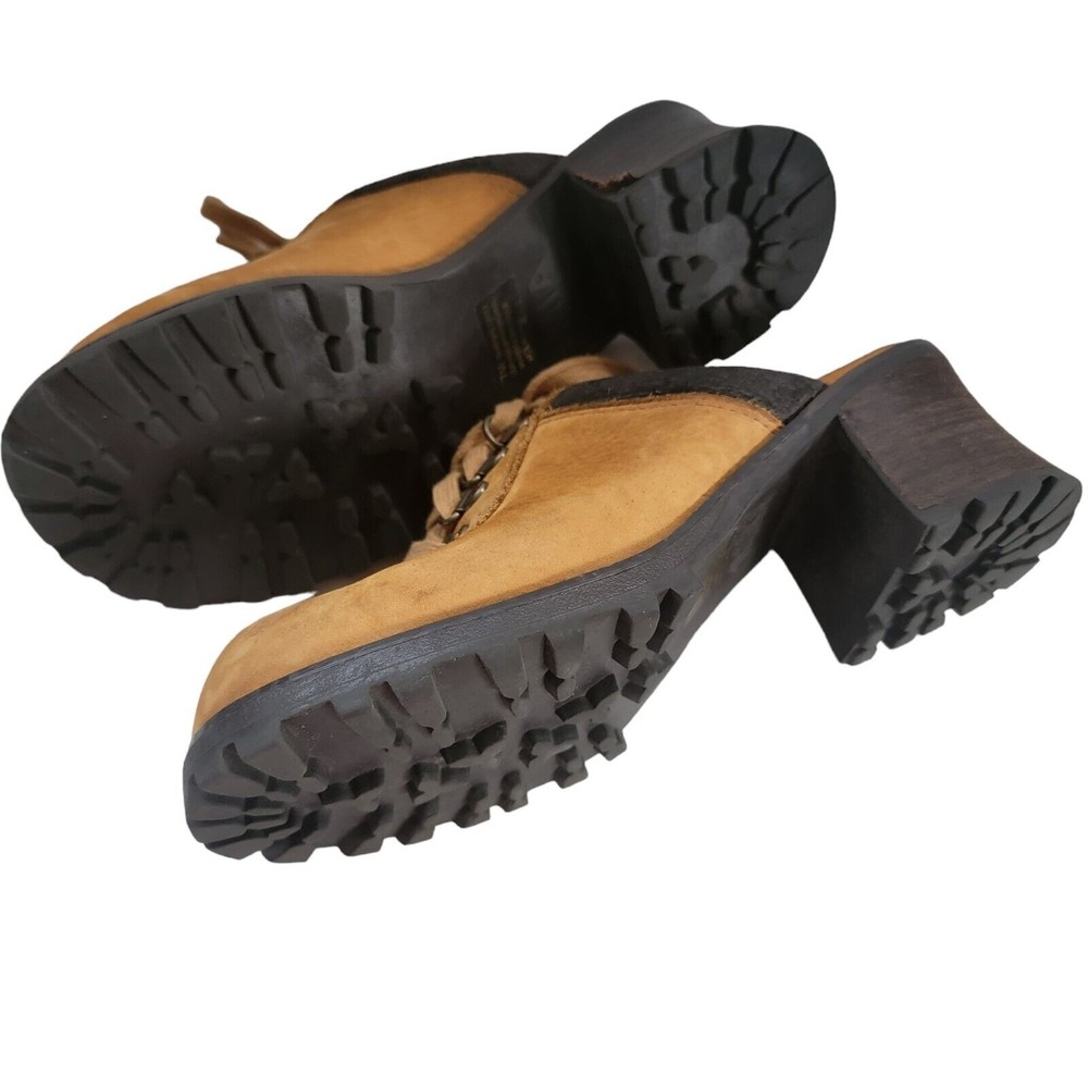 Mia Clog SHADOW Cognac Leather Size 7  Lace Up‎ - Picture 4 of 10